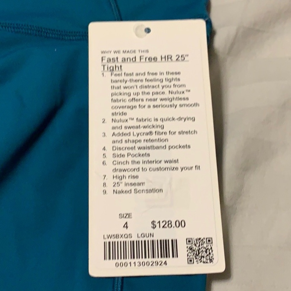 Lululemon Fast and Free HR 25” tight